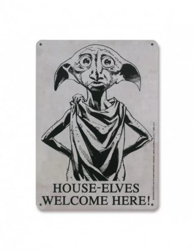 Harry Potter Placa de Chapa House-Elves 15 x 21 cm