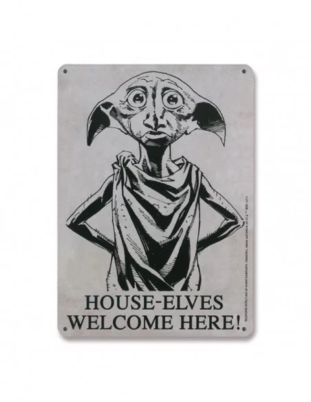 Harry Potter Placa de Chapa House-Elves 15 x 21 cm