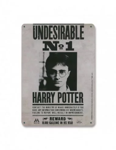 Harry Potter Placa de Chapa Undesirable No. 1 15 x 21 cm