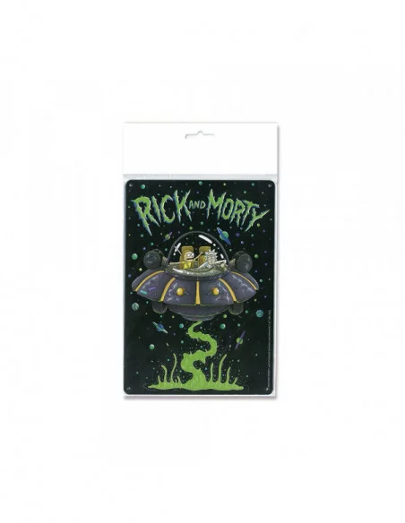 Rick & Morty Placa de Chapa Spaceship 15 x 21 cm