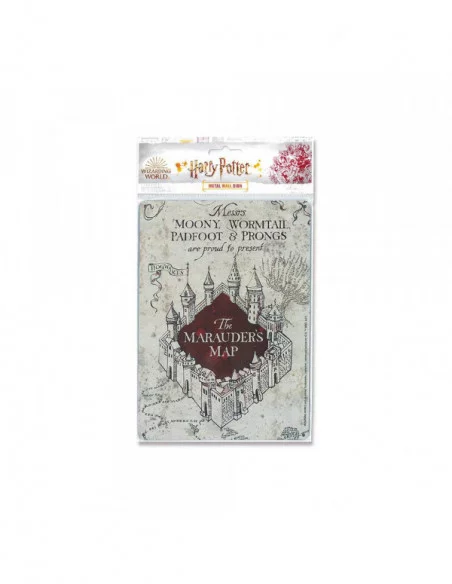 Harry Potter Placa de Chapa Marauders Map 15 x 21 cm