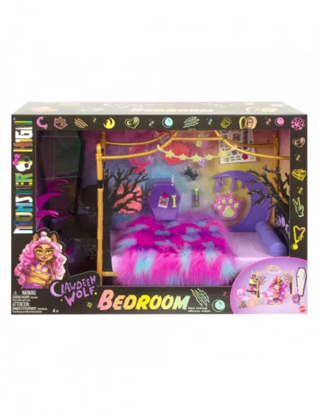 Monster High Conjunto de juego de dormitorio Clawdeen Wolf