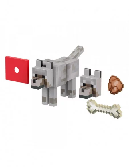 Minecraft Figura Diamond Level Wolf 14 cm