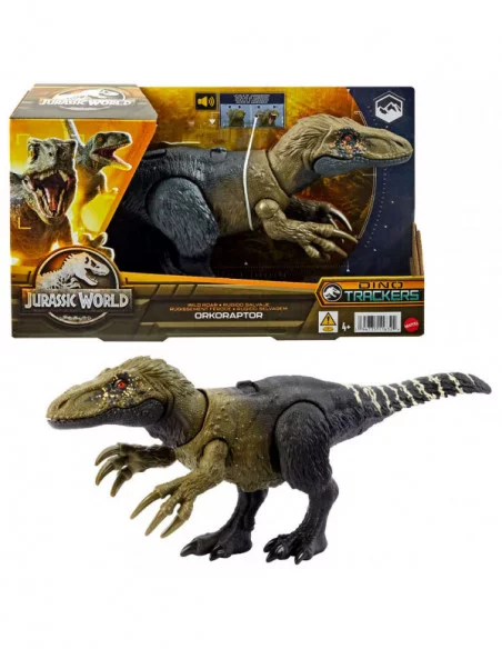 Jurassic World Dino Trackers Figura Wild Roar Orkoraptor