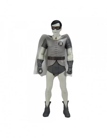 DC Retro Figura Batman 66 Robin (Black & White TV Variant) 15 cm