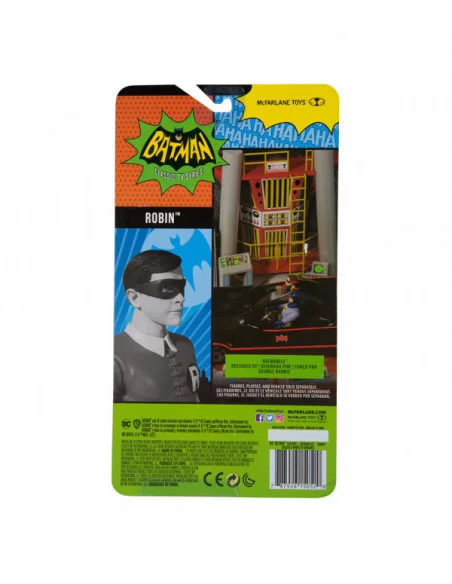 DC Retro Figura Batman 66 Robin (Black & White TV Variant) 15 cm