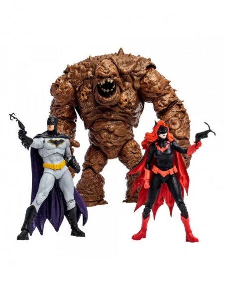 DC Multiverse Figuras Multipack Clayface, Batman & Batwoman (DC Rebirth) (Gold Label) 18 cm