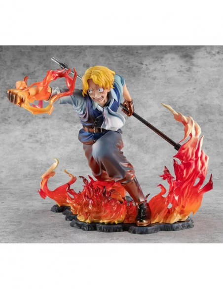 One Piece Estatua PVC Excellent Model P.O.P. Sabo Fire Fist Inheritance Limited Edition 15 cm