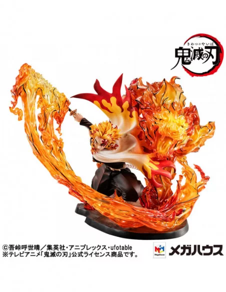 Demon slayer: Kimetsu no Yaiba Kyojuro G.E.M. Precious 1/8 Estatua PVC Rengoku Flame Breathing Fifth Form:Flame Tiger 24 cm