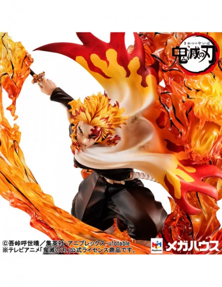 Demon slayer: Kimetsu no Yaiba Kyojuro G.E.M. Precious 1/8 Estatua PVC Rengoku Flame Breathing Fifth Form:Flame Tiger 24 cm