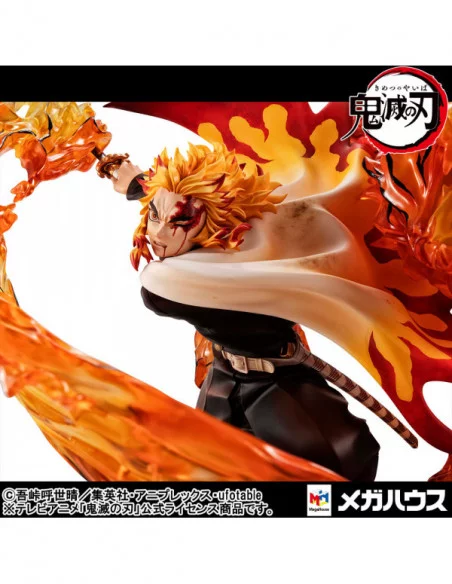 Demon slayer: Kimetsu no Yaiba Kyojuro G.E.M. Precious 1/8 Estatua PVC Rengoku Flame Breathing Fifth Form:Flame Tiger 24 cm