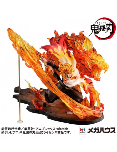 Demon slayer: Kimetsu no Yaiba Kyojuro G.E.M. Precious 1/8 Estatua PVC Rengoku Flame Breathing Fifth Form:Flame Tiger 24 cm