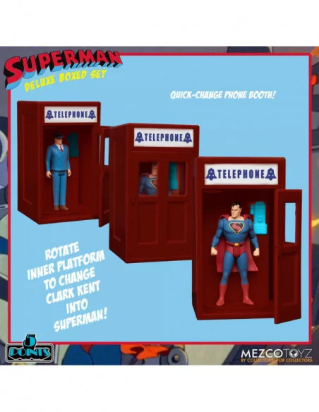 Superman The Mechanical Monsters (1941) Figuras 5 Points Deluxe Box Set 10 cm