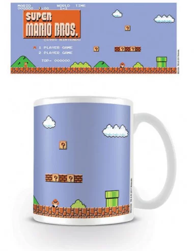 Super Mario Bros. Taza Retro Title