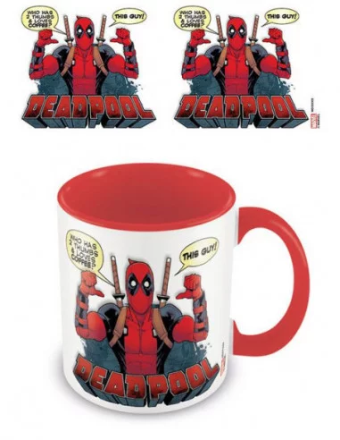 Deadpool Taza Coloured Inner 2 Thumbs