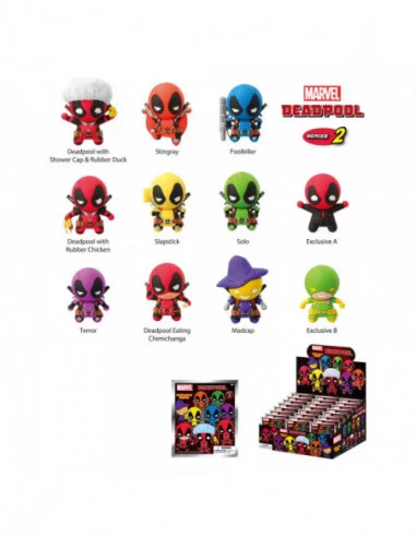 Marvel Colgantes PVC Deadpool Series 2 Expositor (24)