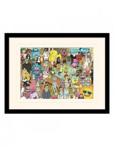 Rick and Morty Póster Enmarcado Collector Print Total Rickall (white background)