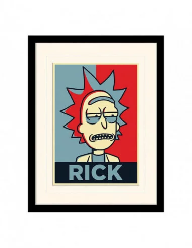 Rick and Morty Póster Enmarcado Collector Print Rick Campaign (white background)