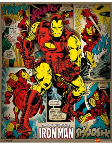 Marvel Comics Set de 4 Pósteres Iron Man Retro 40 x 50 cm (4)