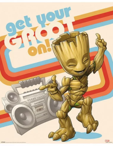 Marvel Set de 4 Pósteres Guardians of the Galaxy Get Your Groot On 40 x 50 cm (4)