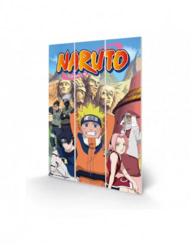 Naruto Póster de madera The Hidden Leaf Village 20 x 30 cm