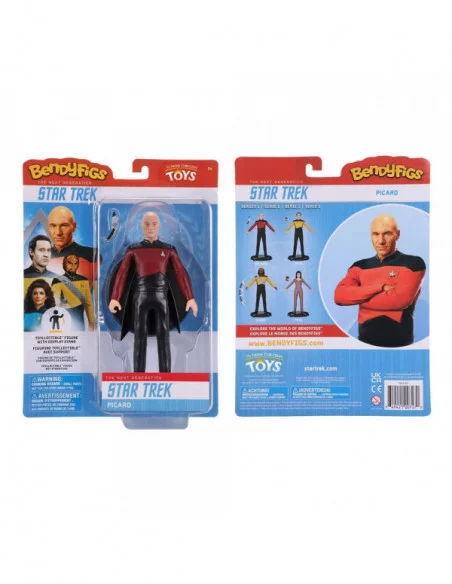 Star Trek: The Next Generation Figura Maleable Bendyfigs Capt. Picard 19 cm