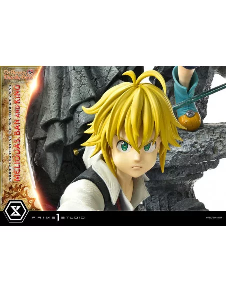 Seven Deadly Sins Concept Masterline Series Estatua Meliodas, Ban and King 55 cm