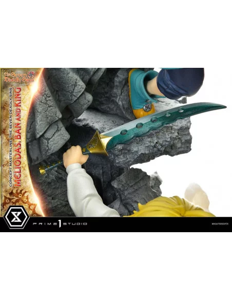 Seven Deadly Sins Concept Masterline Series Estatua Meliodas, Ban and King 55 cm