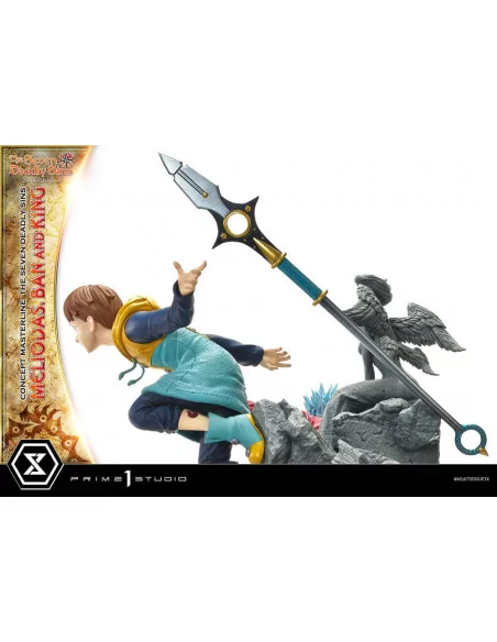 Seven Deadly Sins Concept Masterline Series Estatua Meliodas, Ban and King 55 cm