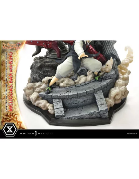 Seven Deadly Sins Concept Masterline Series Estatua Meliodas, Ban and King 55 cm