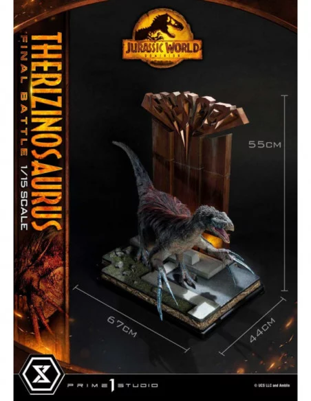 Jurassic World: Dominion Estatua Legacy Museum Collection 1/15 Therizinosaurus Final Battle Regular Version 55 cm