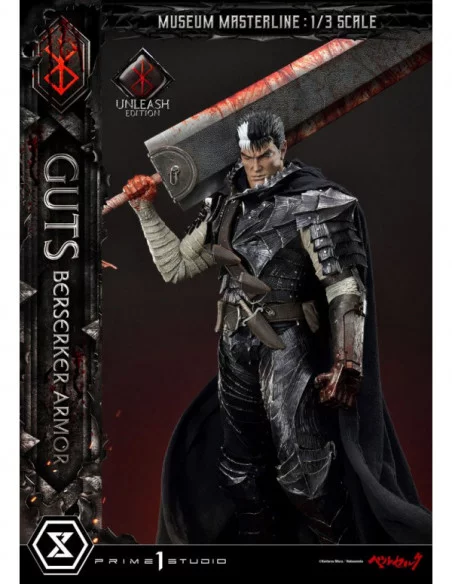 Berserk Estatua Museum Masterline 1/3 Guts Berserker Armor Unleash Edition 121 cm