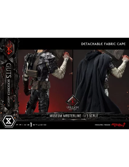 Berserk Estatua Museum Masterline 1/3 Guts Berserker Armor Unleash Edition 121 cm