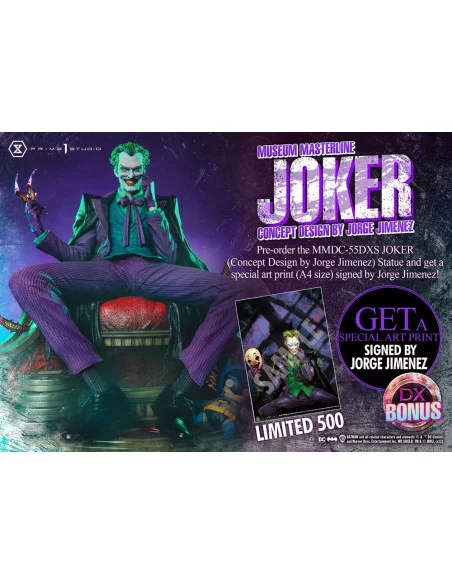 DC Comics Estatua 1/3 The Joker Deluxe Bonus Version Concept Design by Jorge Jimenez 53 cm