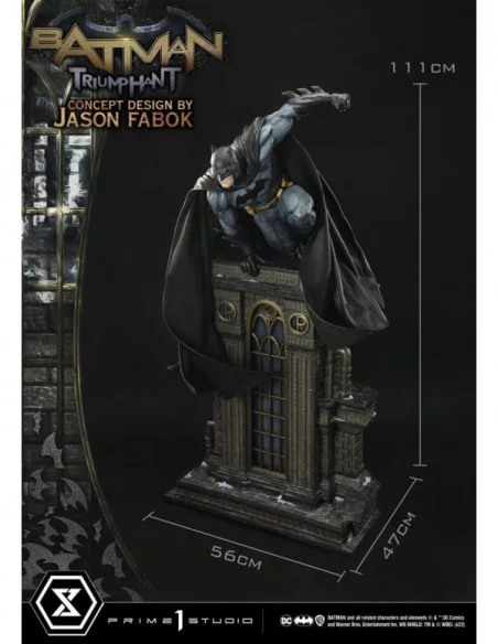 DC Comics Estatua Museum Masterline 1/3 Batman Triumphant (Concept Design By Jason Fabok) Bonus Version 119 cm