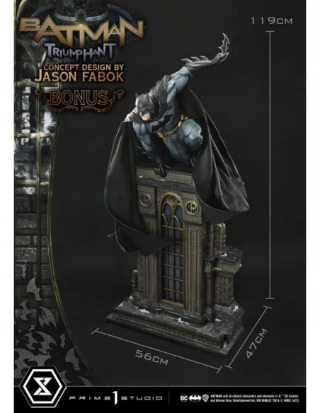 DC Comics Estatua Museum Masterline 1/3 Batman Triumphant (Concept Design By Jason Fabok) Bonus Version 119 cm