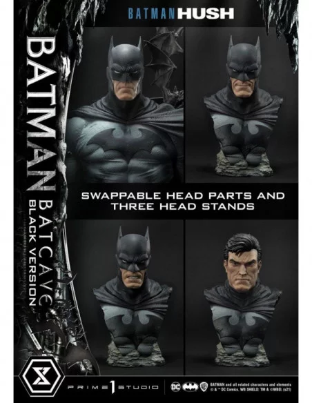 Batman Hush Estatua 1/3 Batman Batcave Black Version 88 cm