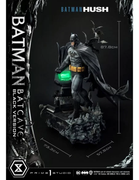 Batman Hush Estatua 1/3 Batman Batcave Black Version 88 cm