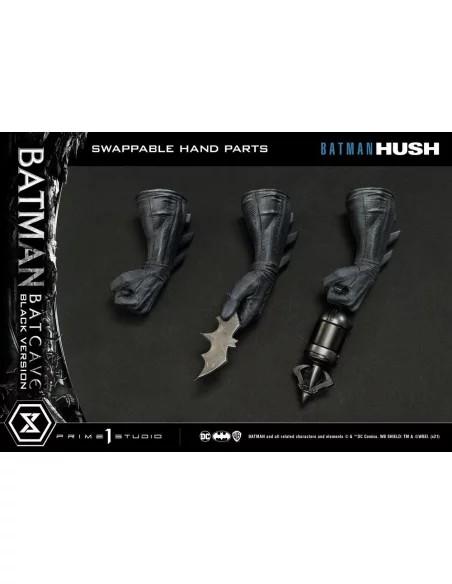 Batman Hush Estatua 1/3 Batman Batcave Black Version 88 cm