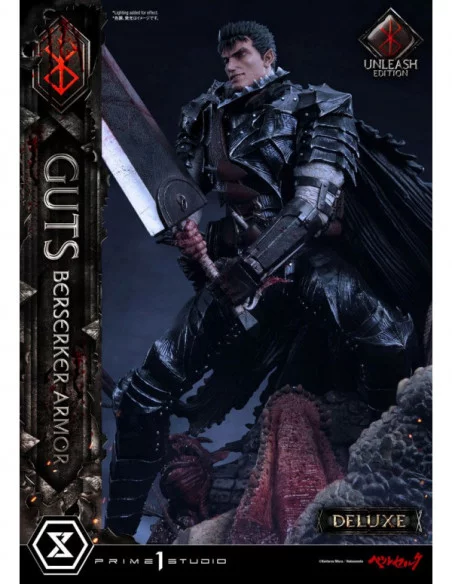 Berserk Estatua 1/4 Guts Berserker Armor Unleash Edition Deluxe Version 91 cm