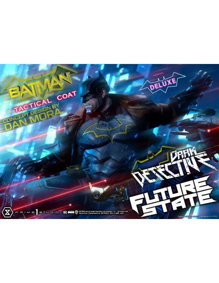 DC Comics Estatua 1/4 Batman Dark Detective Tactical Coat Concept Design by Dan Mora Deluxe Bonus Version 59 cm