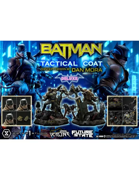 DC Comics Estatua 1/4 Batman Dark Detective Tactical Coat Concept Design by Dan Mora Deluxe Bonus Version 59 cm