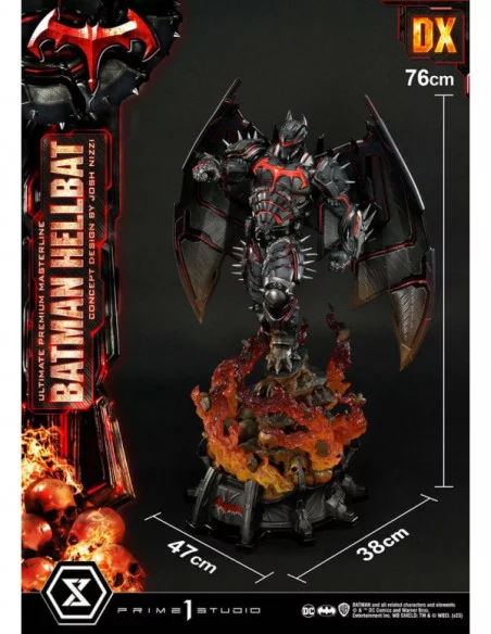 Batman Estatua Ultimate Premium Masterline Series Hellbat Concept Design by Josh Nizzi Deluxe Version 76 cm