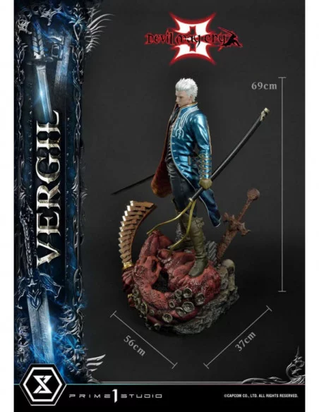 Devil May Cry 3 Estatua Ultimate Premium Masterline Series 1/4 Vergil Standard Version 69 cm