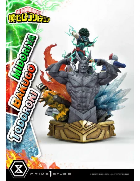 My Hero Academia Estatua Midoriya, Bakugo & Todoroki 69 cm