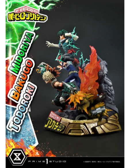 My Hero Academia Estatua Midoriya, Bakugo & Todoroki 69 cm