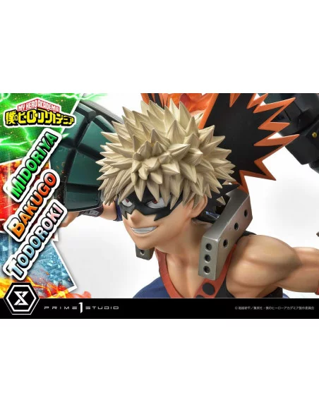 My Hero Academia Estatua Midoriya, Bakugo & Todoroki 69 cm