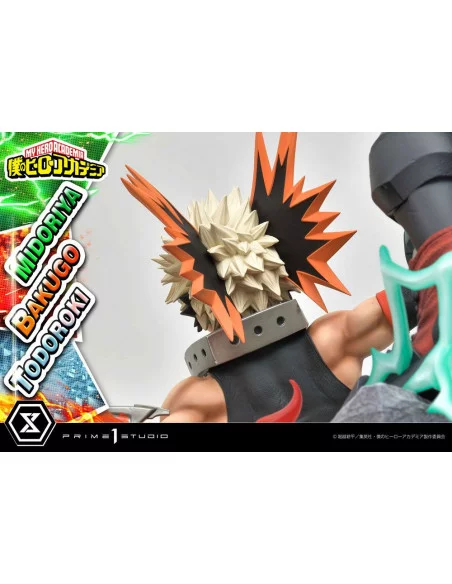 My Hero Academia Estatua Midoriya, Bakugo & Todoroki 69 cm