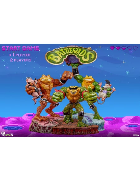 Battletoads Set de 3 Estatuas Brawler Collection 56 cm