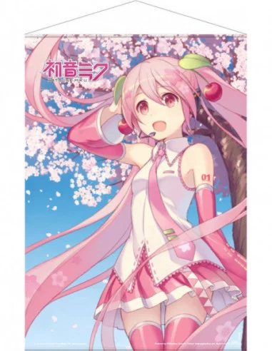 Hatsune Miku Póster Tela Cherry Blossom 50 x 70 cm